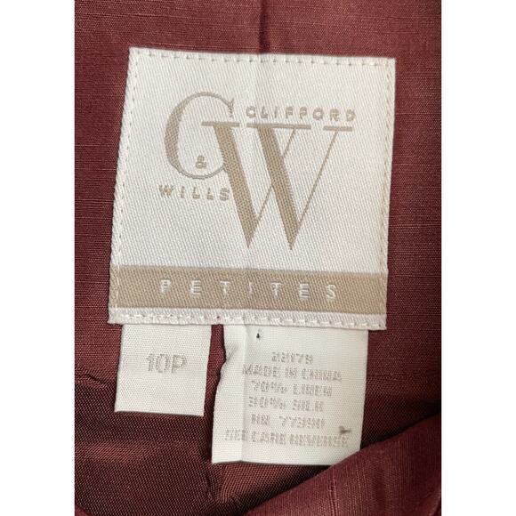 New Clifford & Wills linen and silk blazer 10 PETITE - Picture 8 of 10